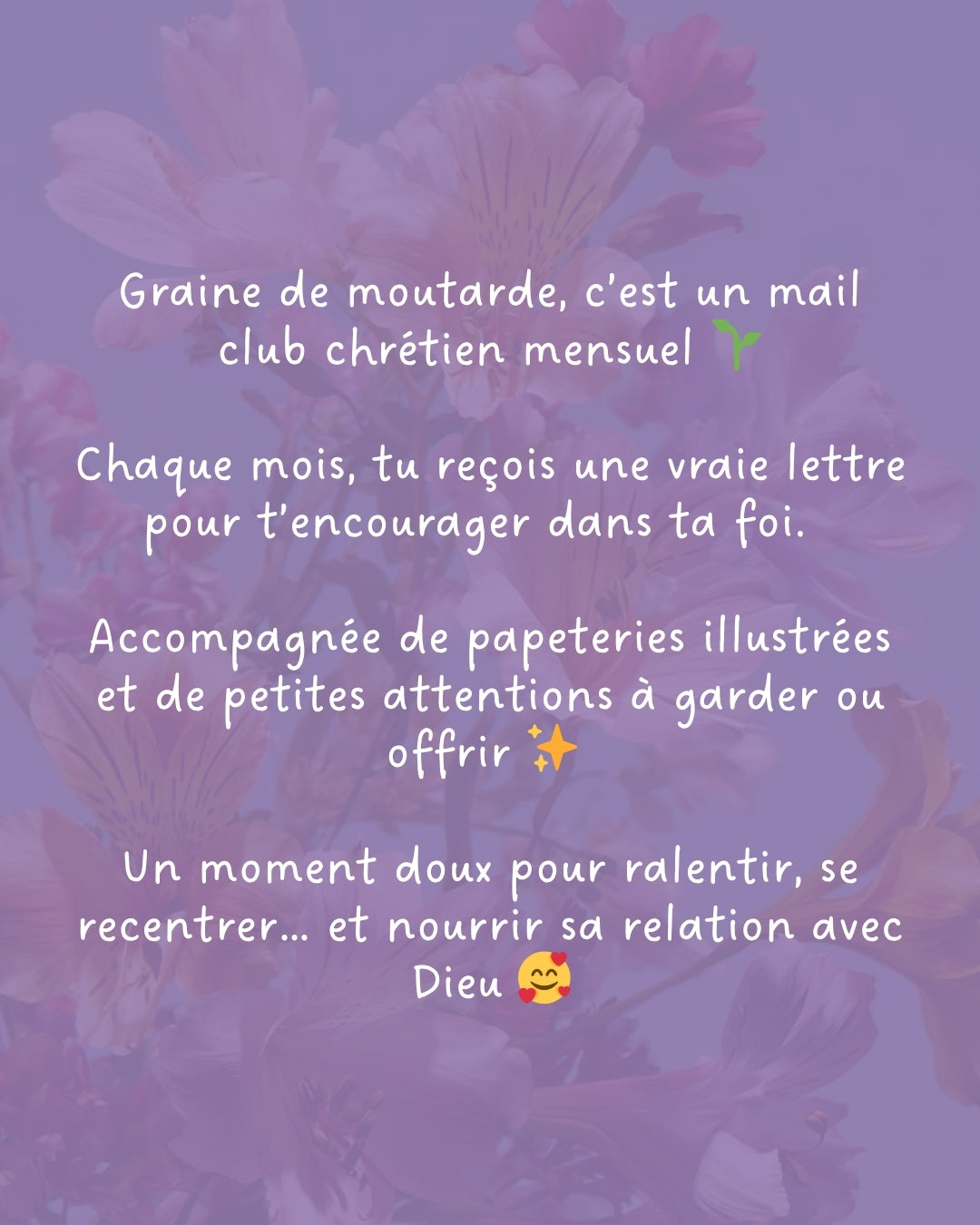 Graine de moutarde 🌱 - Courrier chrétien mensuel